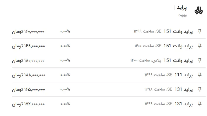 قیمت-پراید-۲۲دی