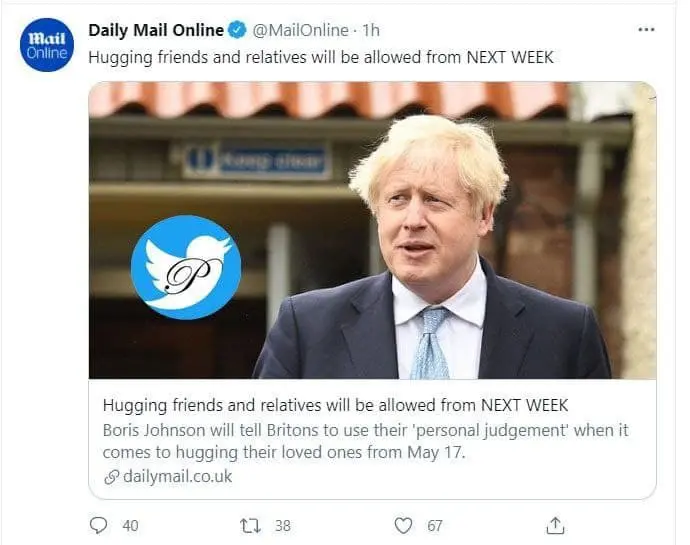 کرونا+انگلیس+توییت