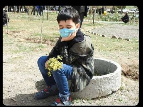 کودک یکی از محیط ‌بانان زنجانی + عکس