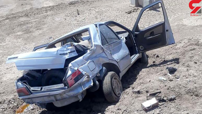 خودروی پرستاران مچاله شد! + عکس